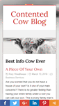 Mobile Screenshot of contentedcowblog.com