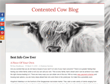 Tablet Screenshot of contentedcowblog.com